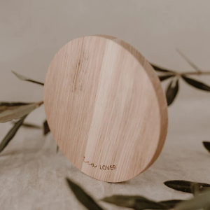 Tea Lover Oak Coaster